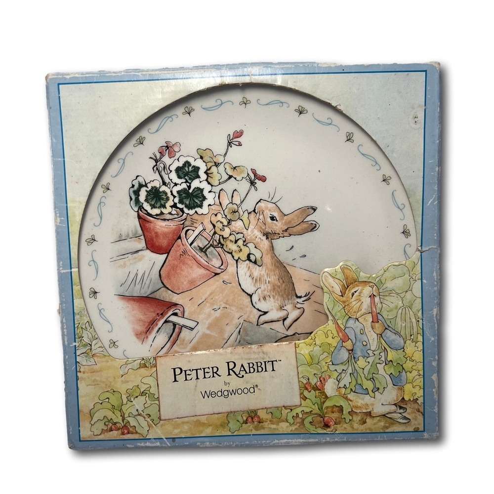 Peter Rabbit Wedgwood Peter Jump Out Collector Plate 92’ Made In England 8”